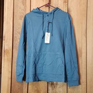 NEW California Co Stitch Fix Long Sleeve Henley Sweatshirt Hoodie, Small, Green